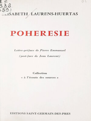 cover image of Pohérésie